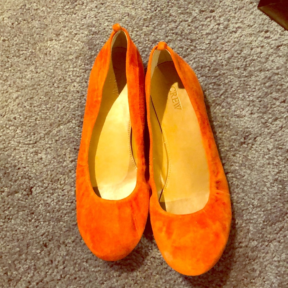 J Crew orange flats